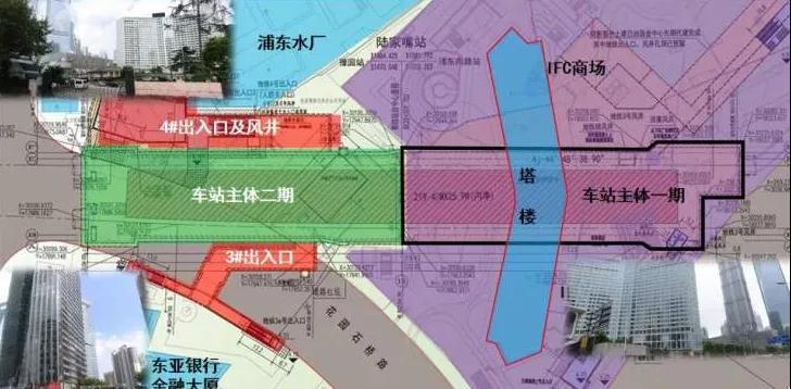 14号线陆家嘴换乘2号线,15号线换乘2号线 14号线陆家嘴站建设即将完工 未来将与2号线实现换乘