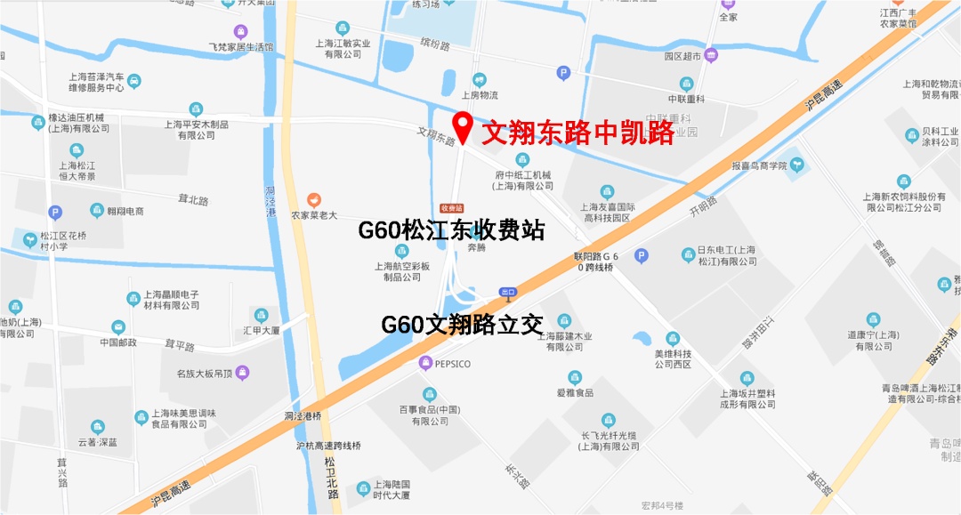 文翔东路中凯路交叉口是g60文翔路立交与城区地面路网衔接的节点路口.