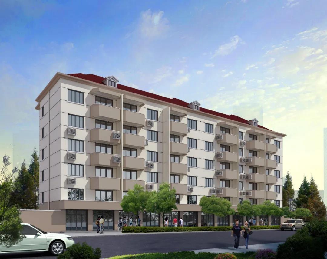 房屋外立面效果图 小区大门