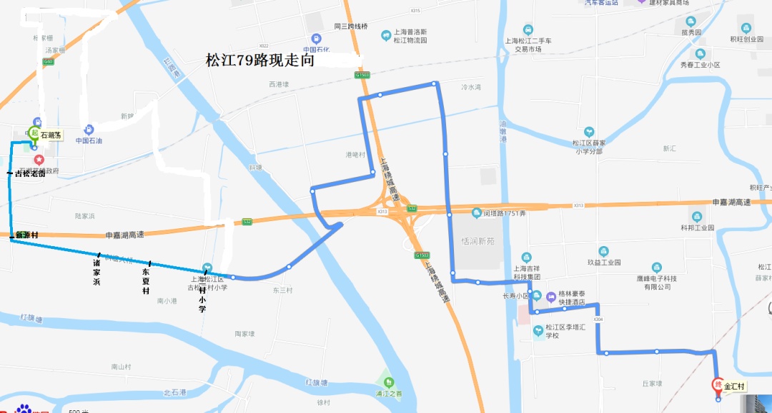 石湖荡松江区间上行线图片