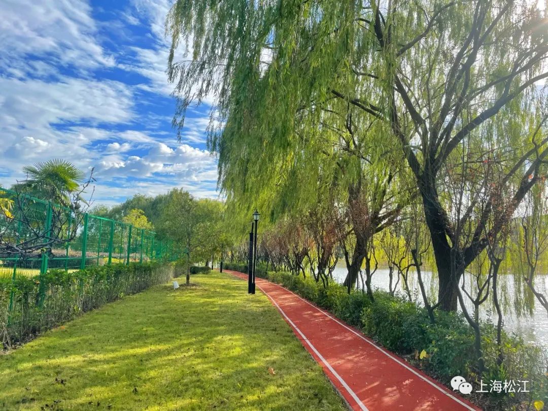 6米,沿着小区道路布置并形成闭环,沿线还设有健身器械,休闲座椅等