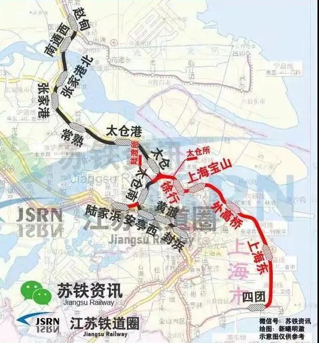 沪通铁路最新规划图图片