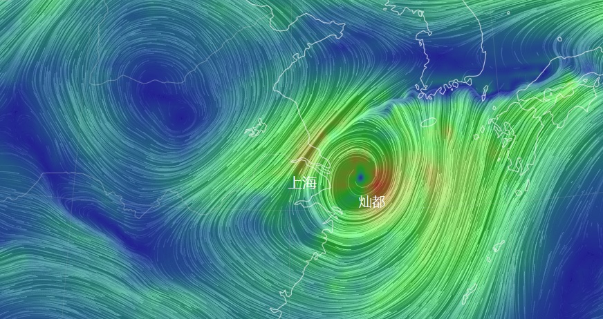 台风预警再次降级"灿都"今天在上海以东海域回旋,明起逐渐远离上海