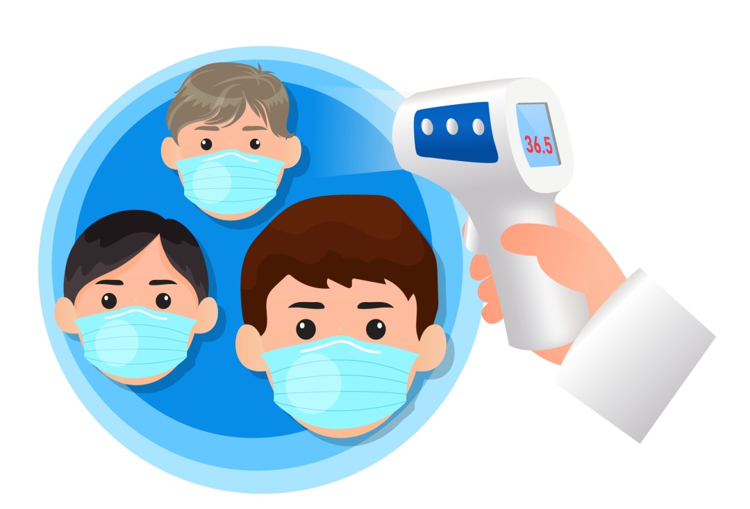 一,  进入大门前请主动出示您的随申码  二,  请在大门口排队进行体温