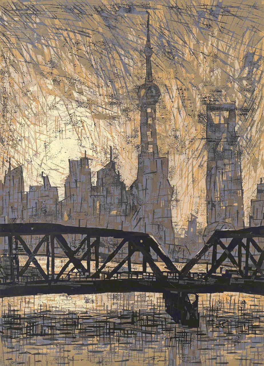 中华艺术宫旁逸斜出岁月如金馆藏金祥龙版画作品展三都市风韵