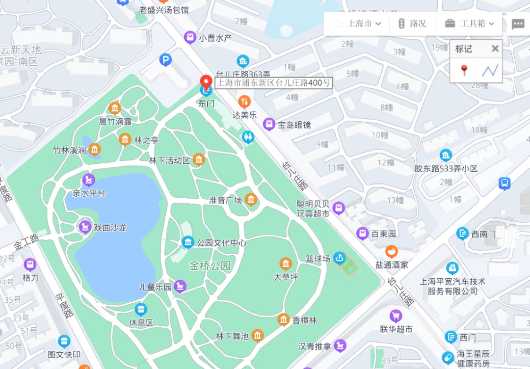 上海闵行文化公园地图图片