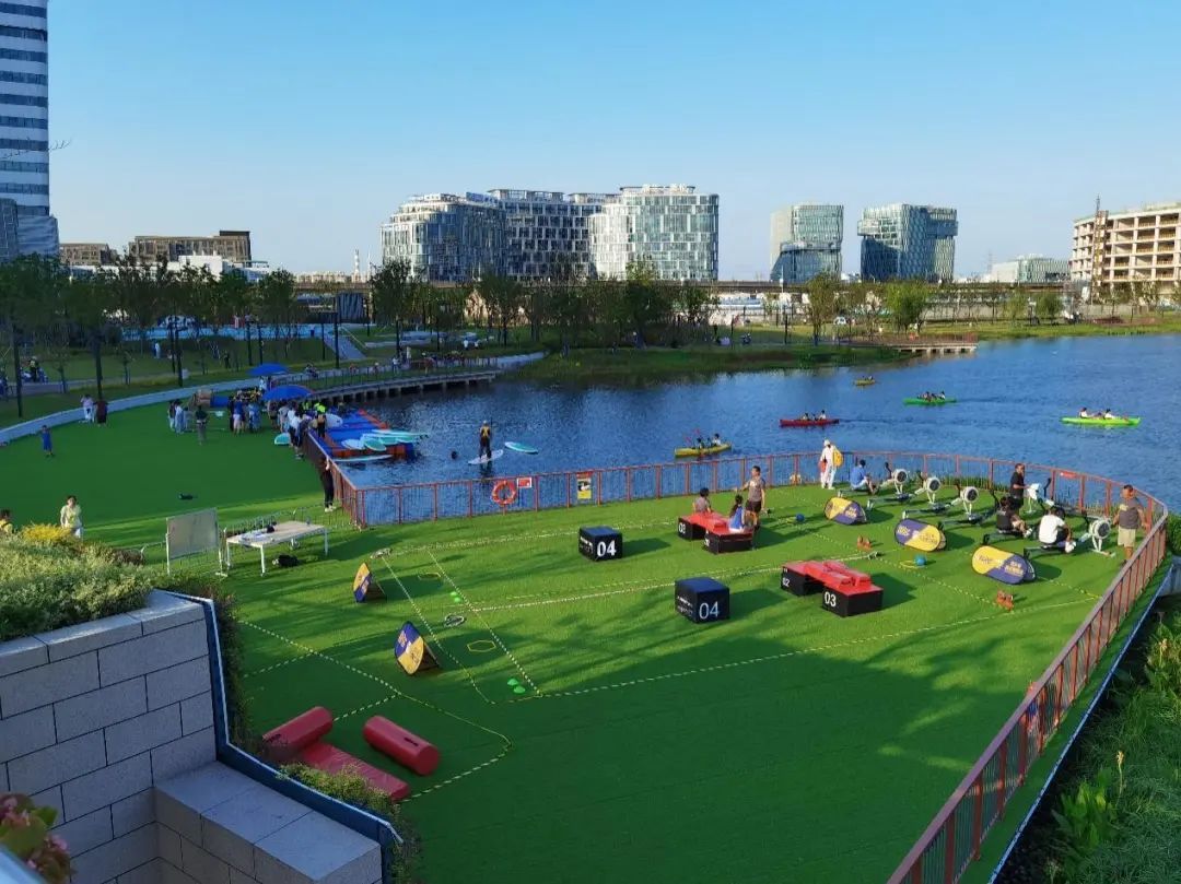 打卡走起周末去森兰湖边安营扎寨