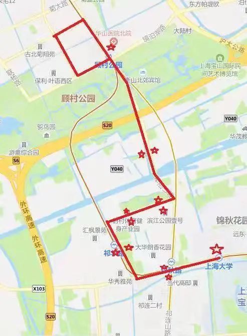 宝山95路线路图图片