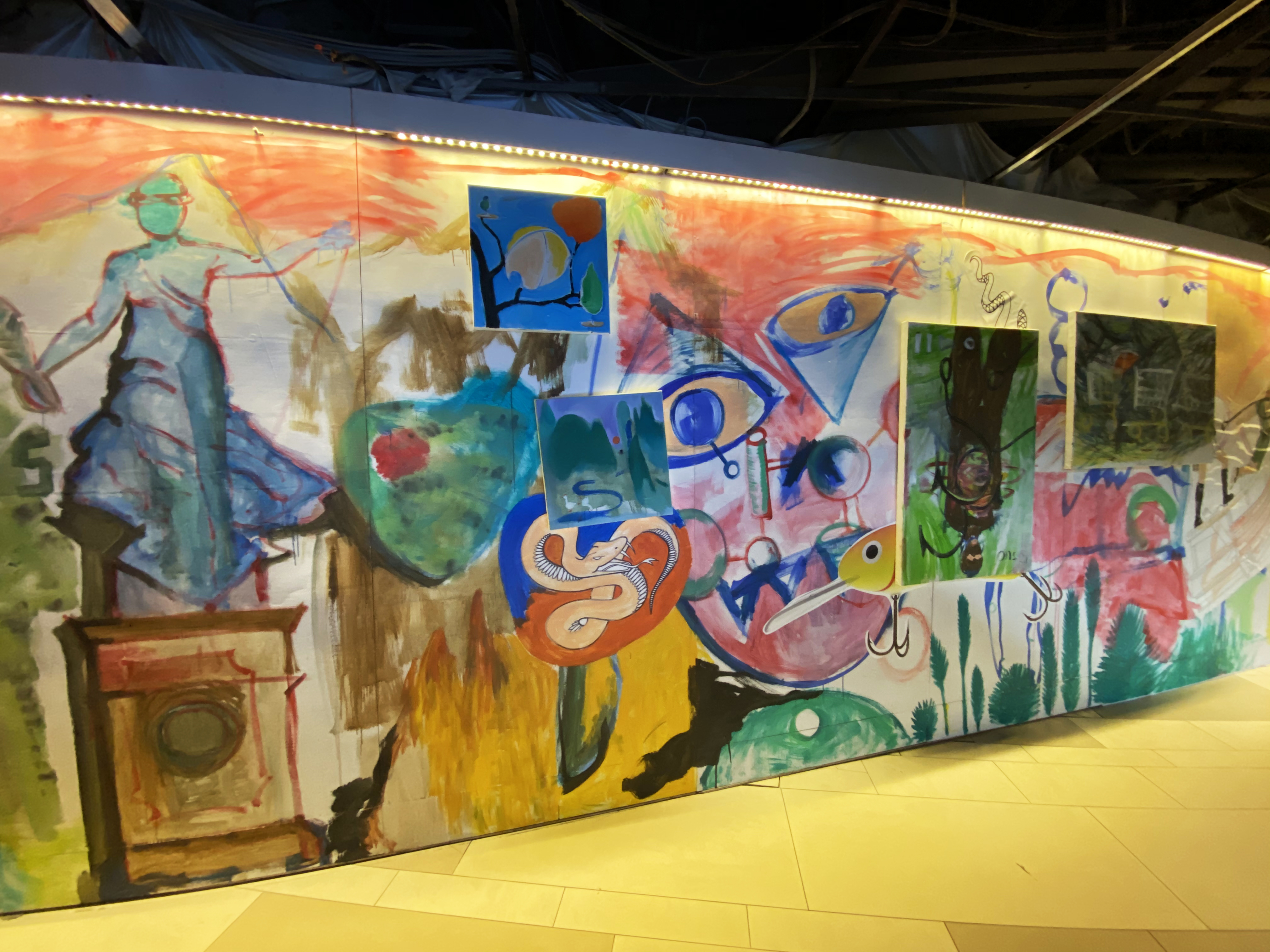 摩登涂鸦墙惊现k11拍照打卡两不误