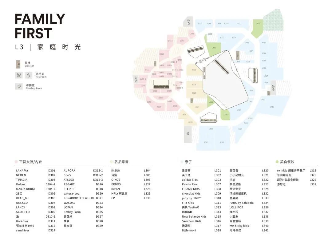 上海久光百货楼层图图片