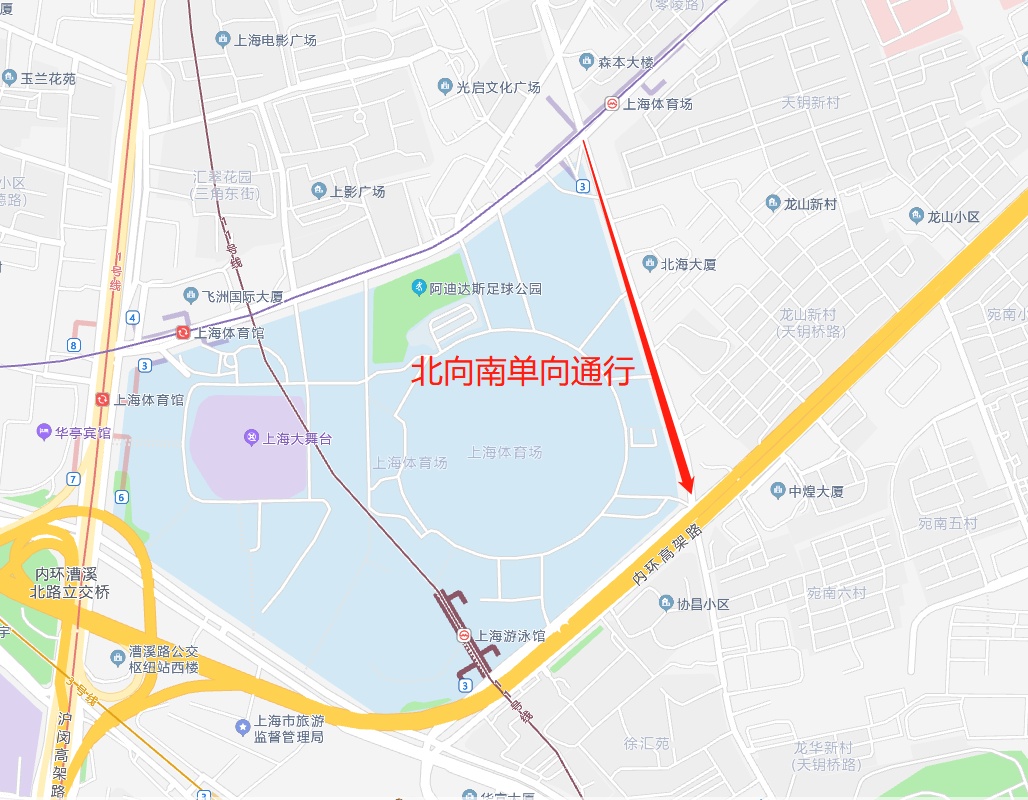 上海单行道地图图片