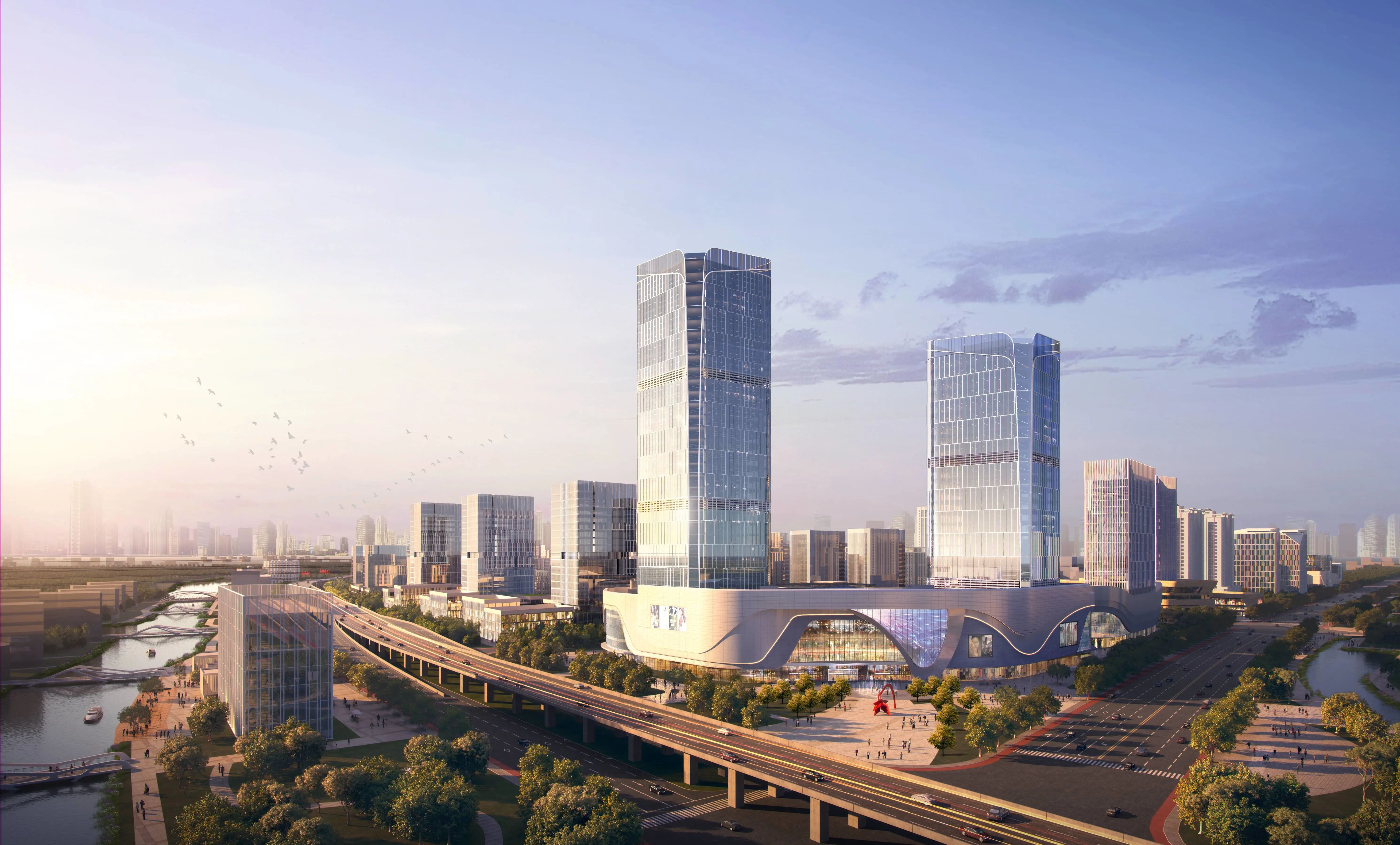 打造综合性地铁tod开发区域还有动迁安置房工程1000余亩生态林建设