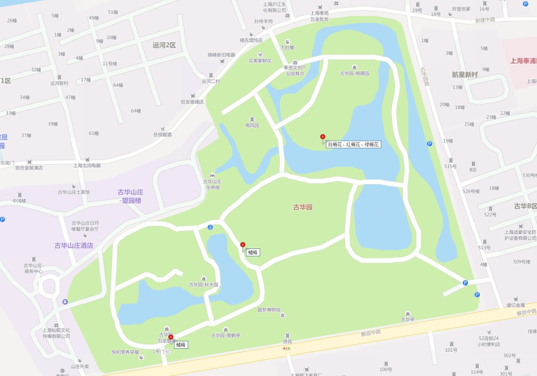 古华公园的地图图片