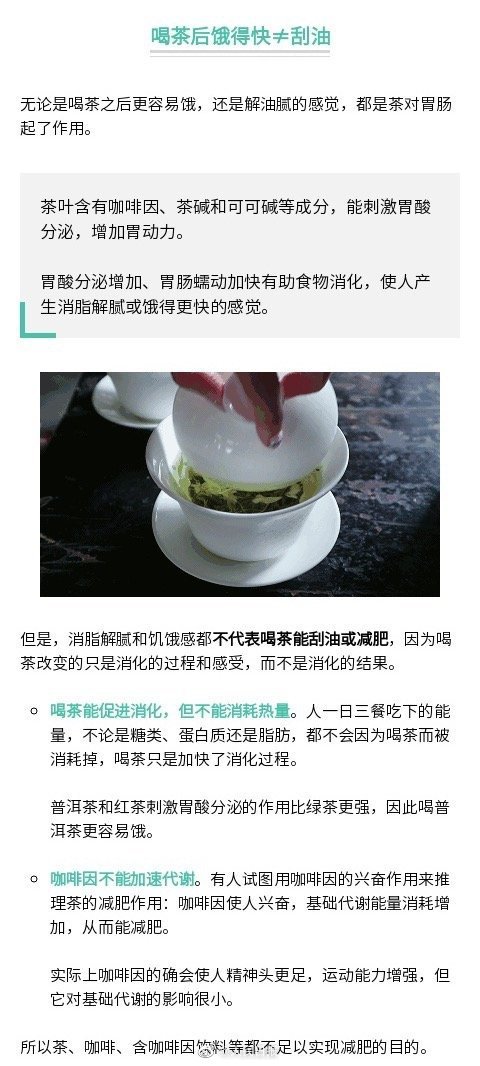 长知识喝茶真的能刮油减肥吗