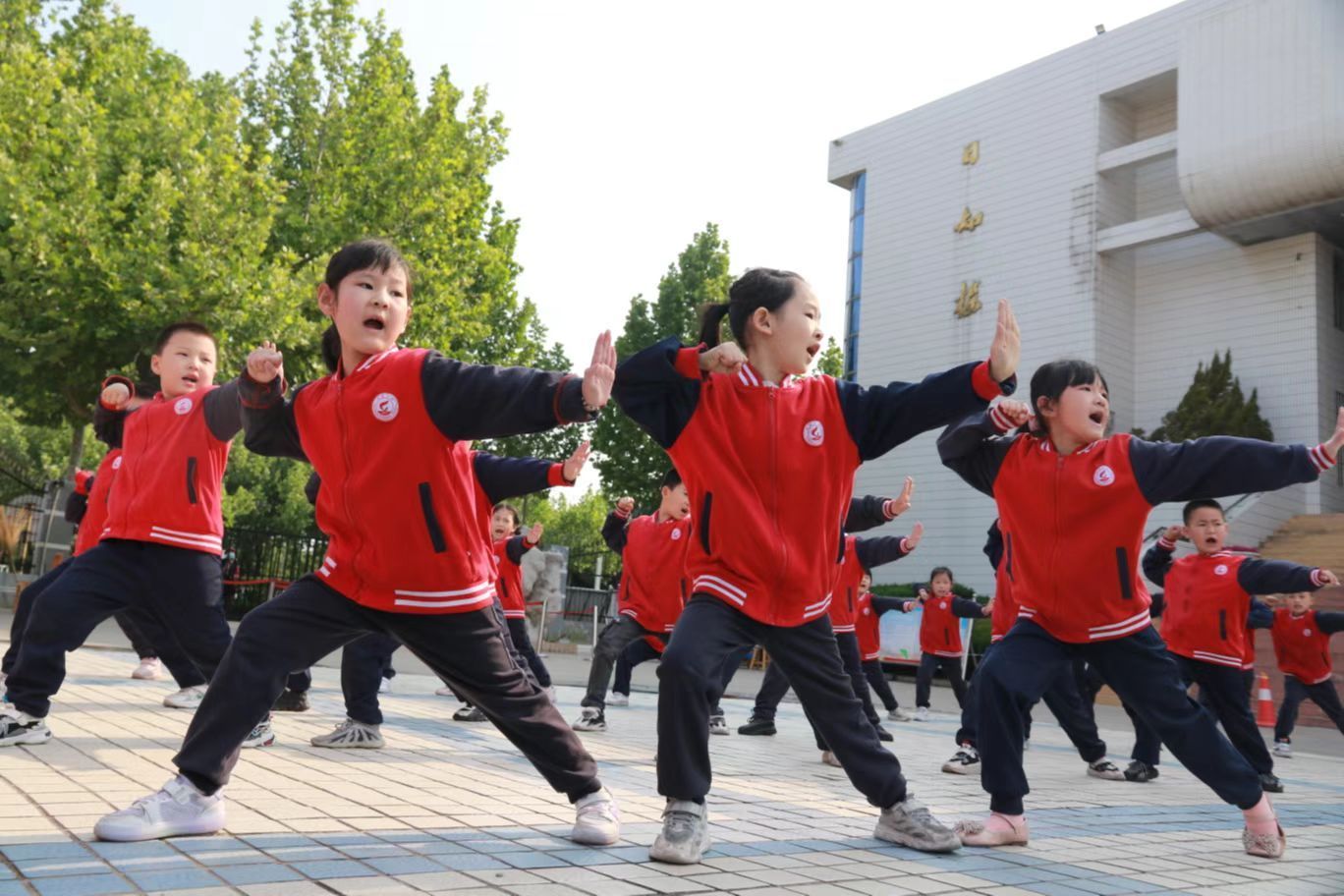 组图练起来看传统武术进校园