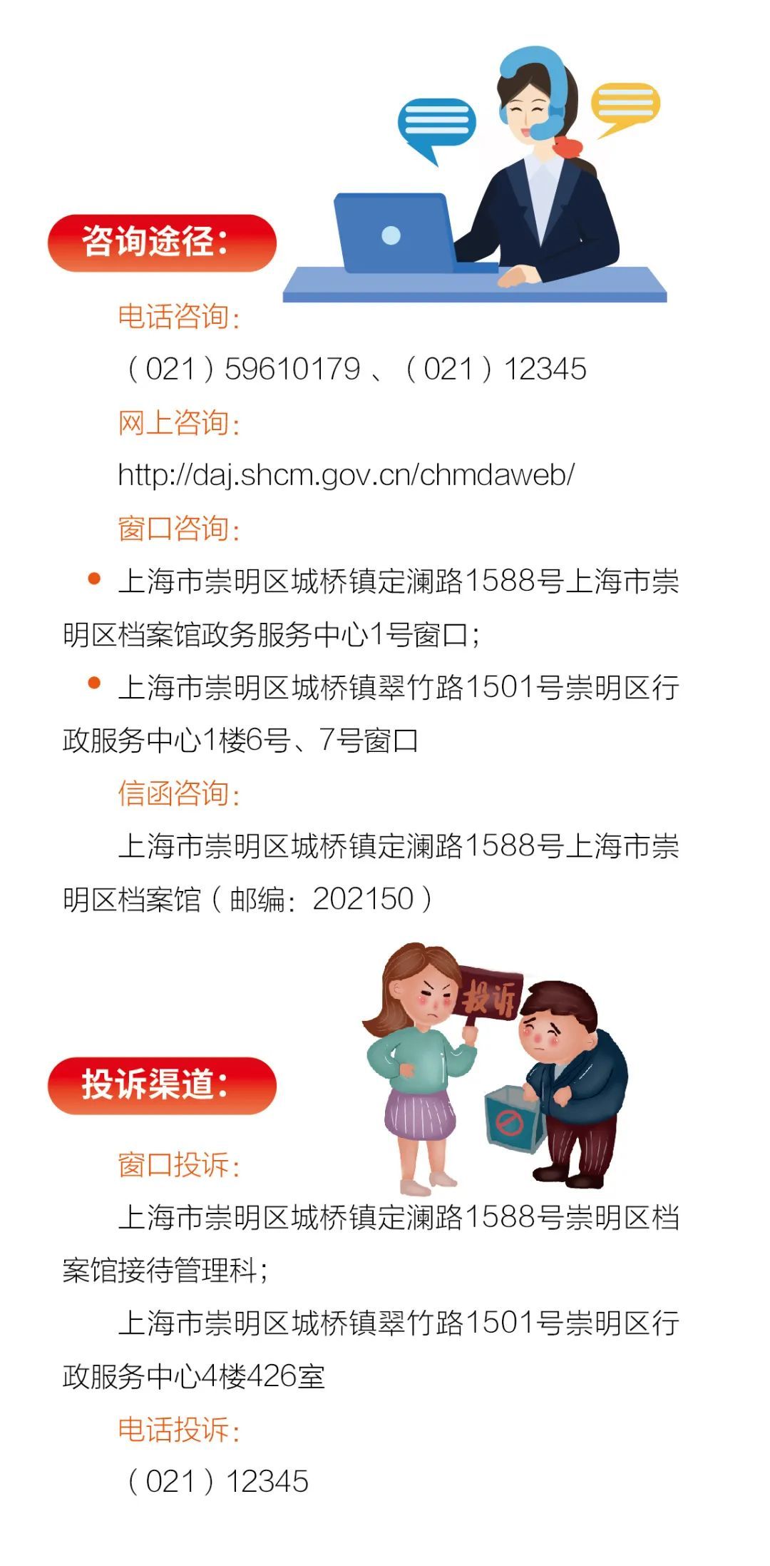 崇明区档案馆一网通办办事指南
