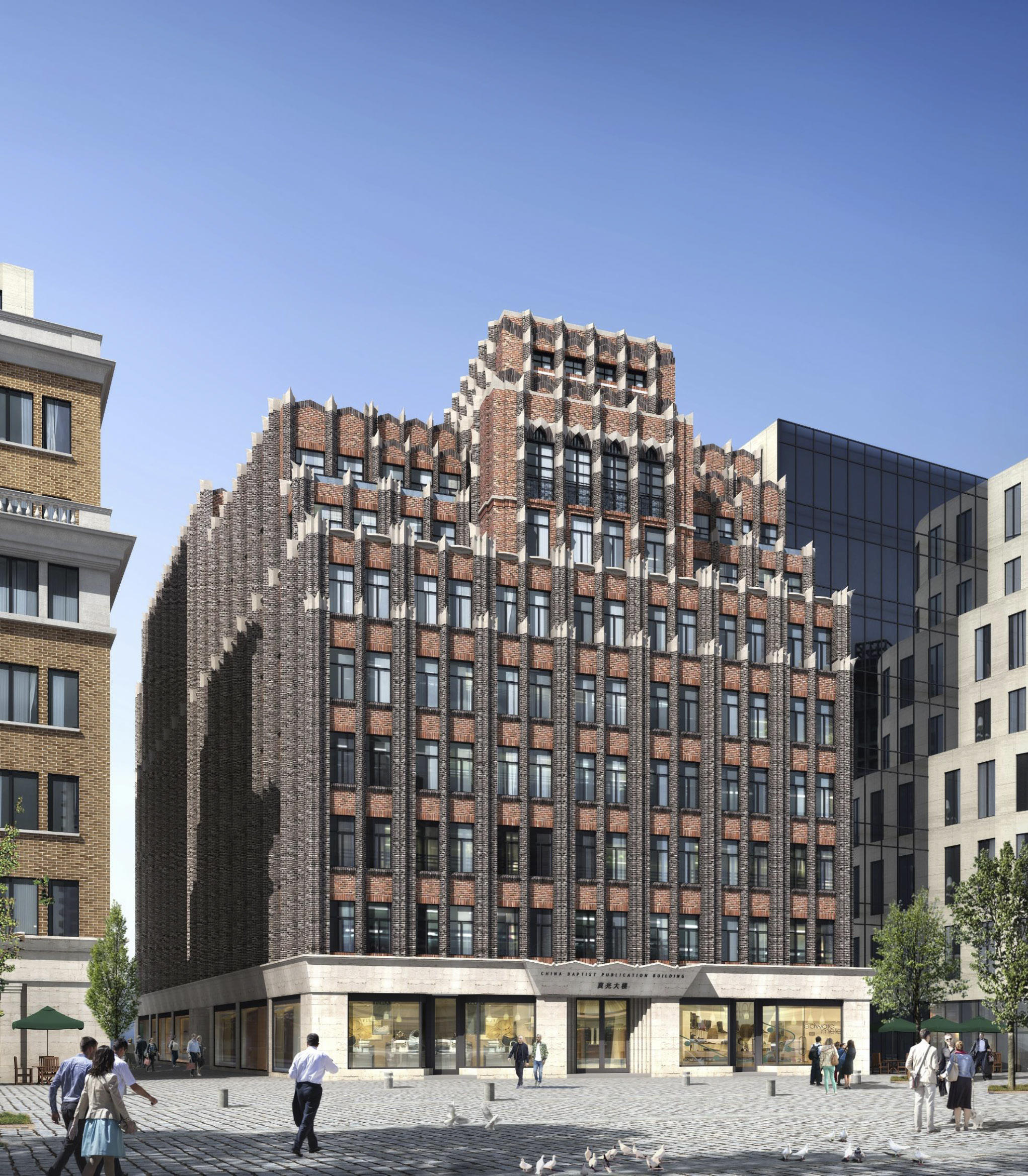 外滩第二立面更新真光广学大楼启动保护修缮