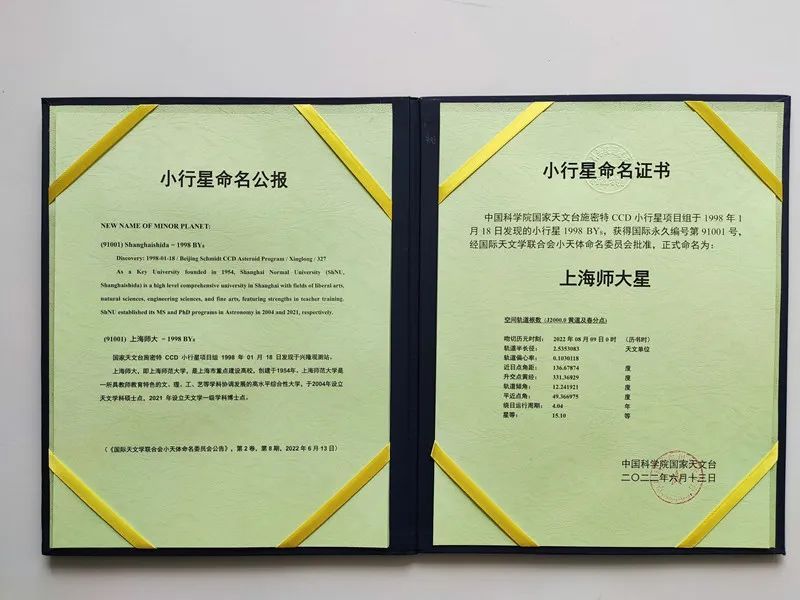 这所大学太空留名 第号小行星哪些数字跟徐汇相关 上观新闻