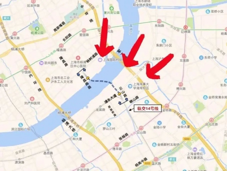 上海隆昌路隧道规划图片