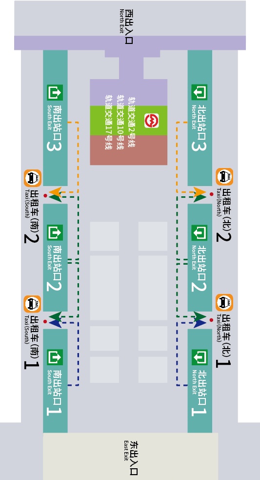 上海南站候车区分布图图片