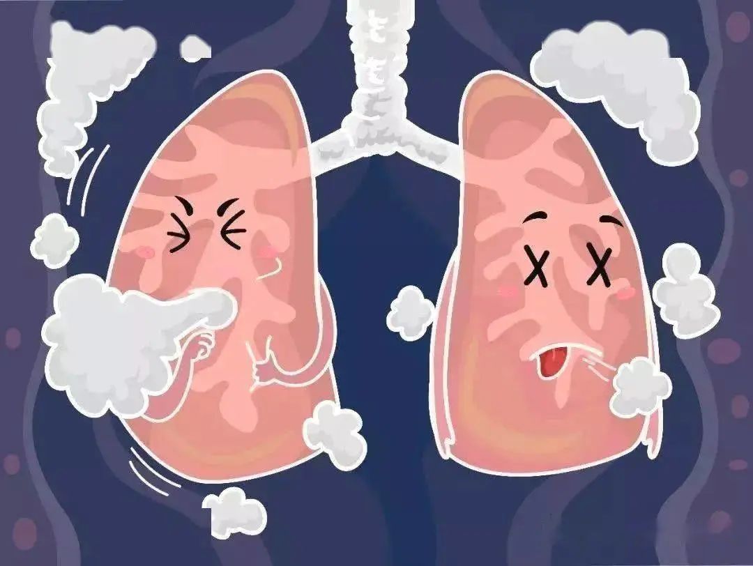 吸烟的肺图片漫画图片