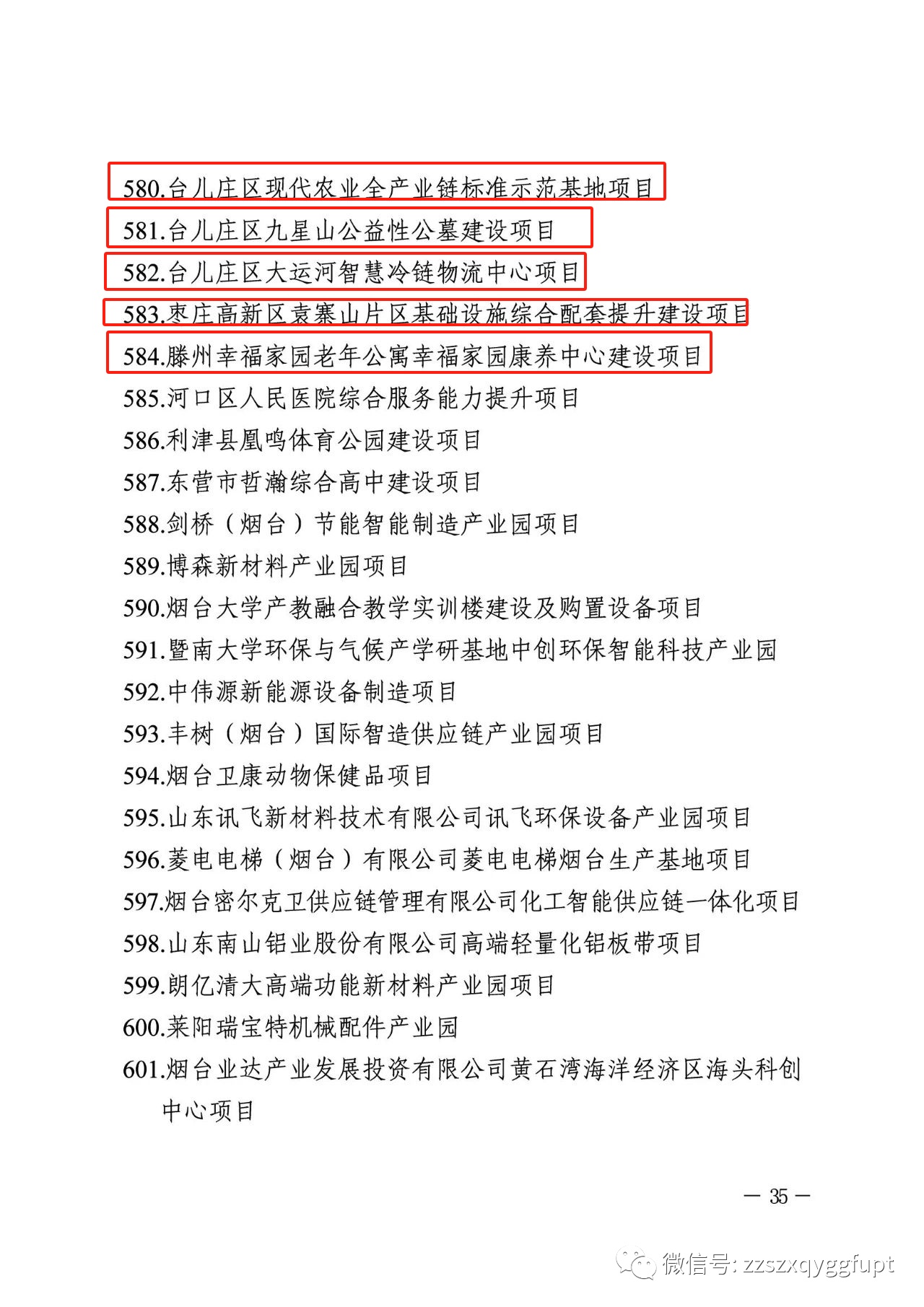新型城镇化项目清单