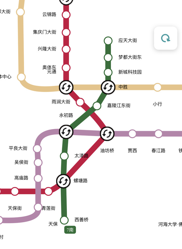 地铁7号线全程站点图图片