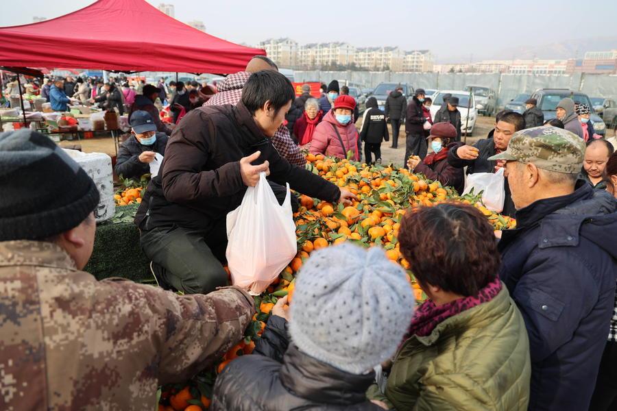 灵山卫大集大集搬新家烟火气更浓