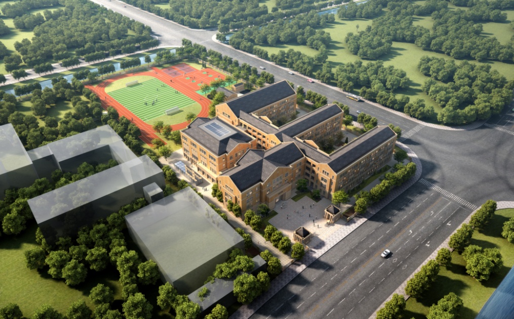 浦东这里将新建一所中学来看效果图