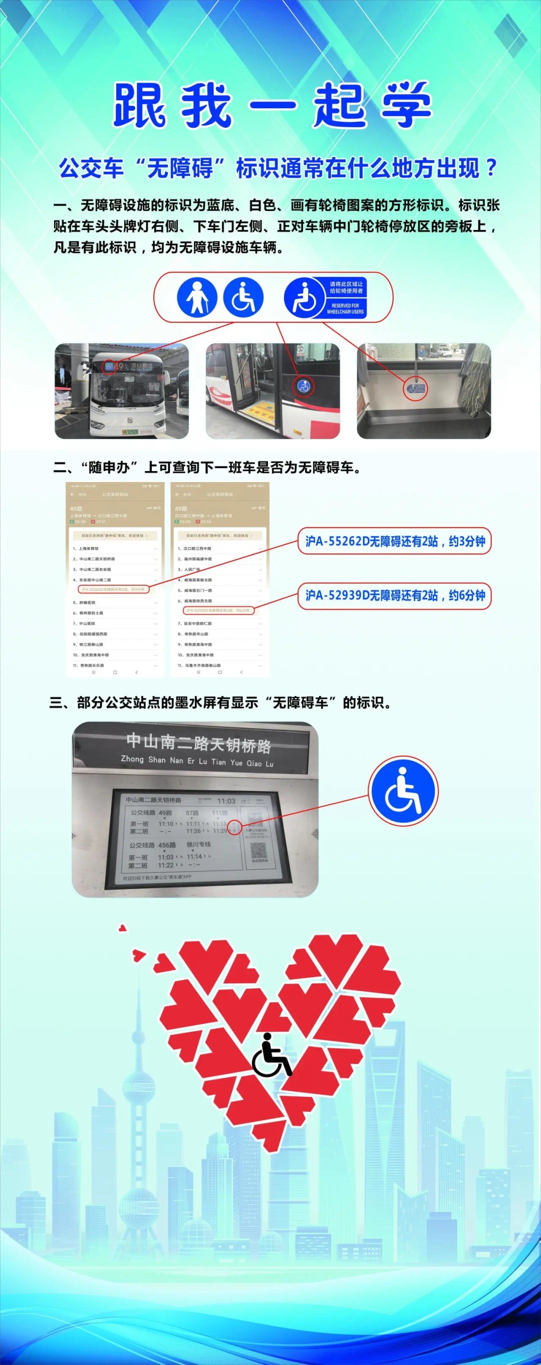 上海已有7000多輛具備無障礙功能的低地板公交車這樣使用