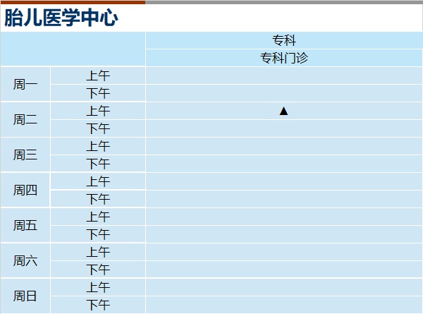 上海新華醫院2024年2月份門診一覽表