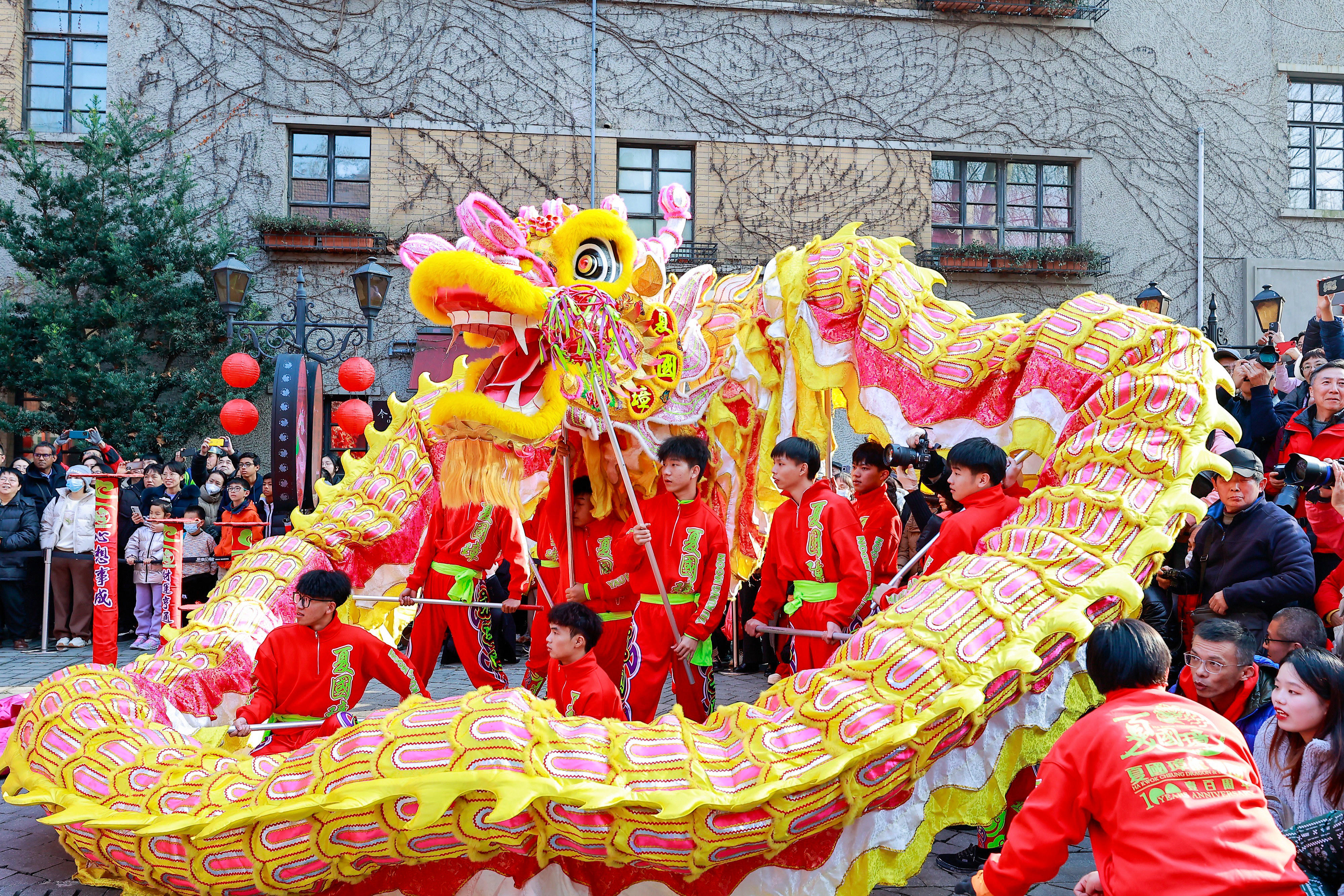 广西春节舞狮图片