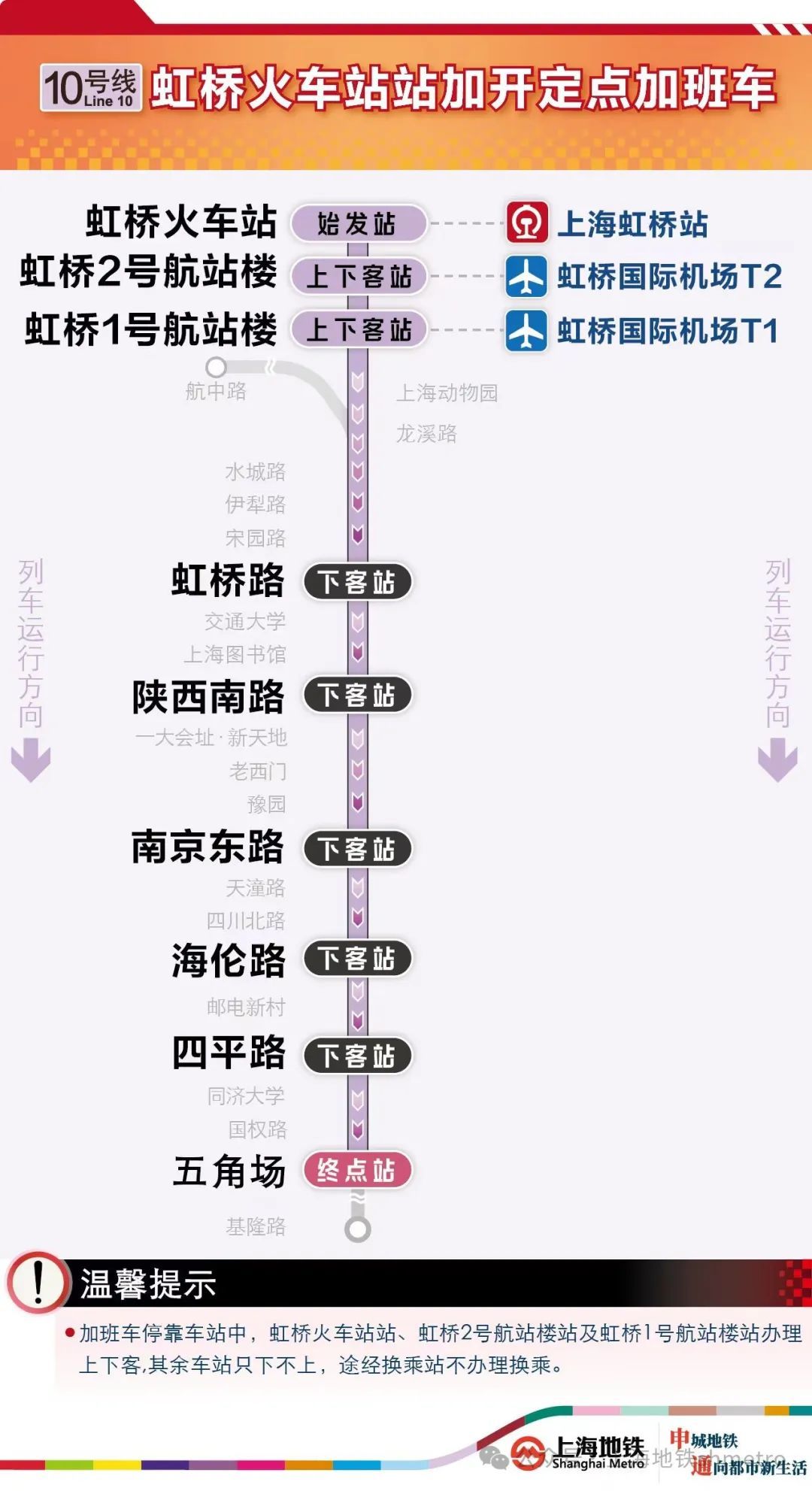 春运返沪看过来上海地铁定点加开过0点服务温暖您的归途