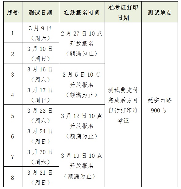 2024年3月普通话水平测试即将开考