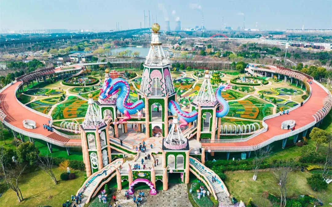 45米巨龙盘踞上海这座城堡还有百万株鲜花梦幻盛放