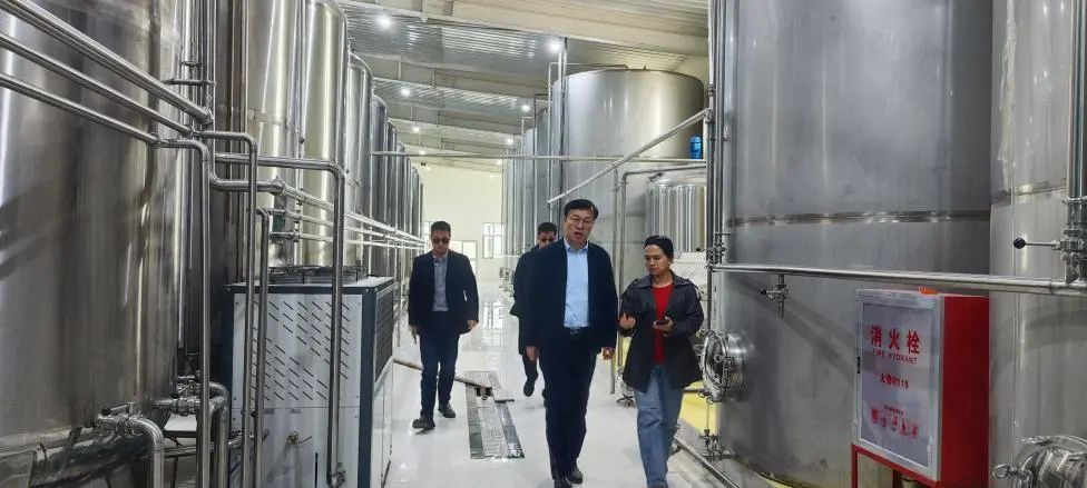 调研组第一站来到了莎车县白珍珠农业发展有限公司.