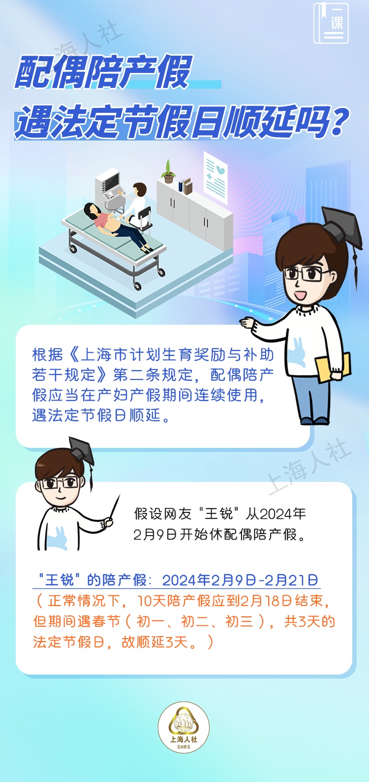 配偶陪产假遇法定节假日顺延吗