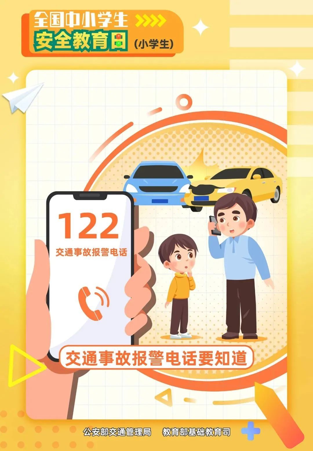 "交通安全主题海报"来啦!这些安全提示要牢记→