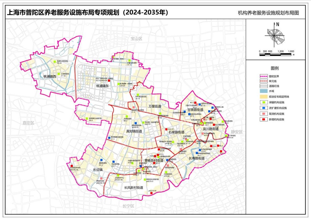 上海市普陀区详细地图图片