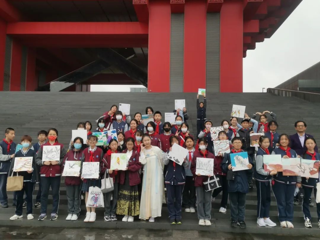 上海市仙霞高级中学美术馆现场教学课"中国式"美丽风景