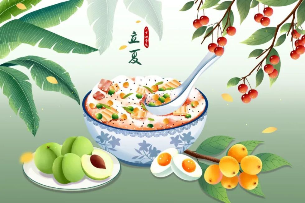 >"立夏尝新"是一项古老且富有地域特色的习俗,各地"三新"食材虽不同