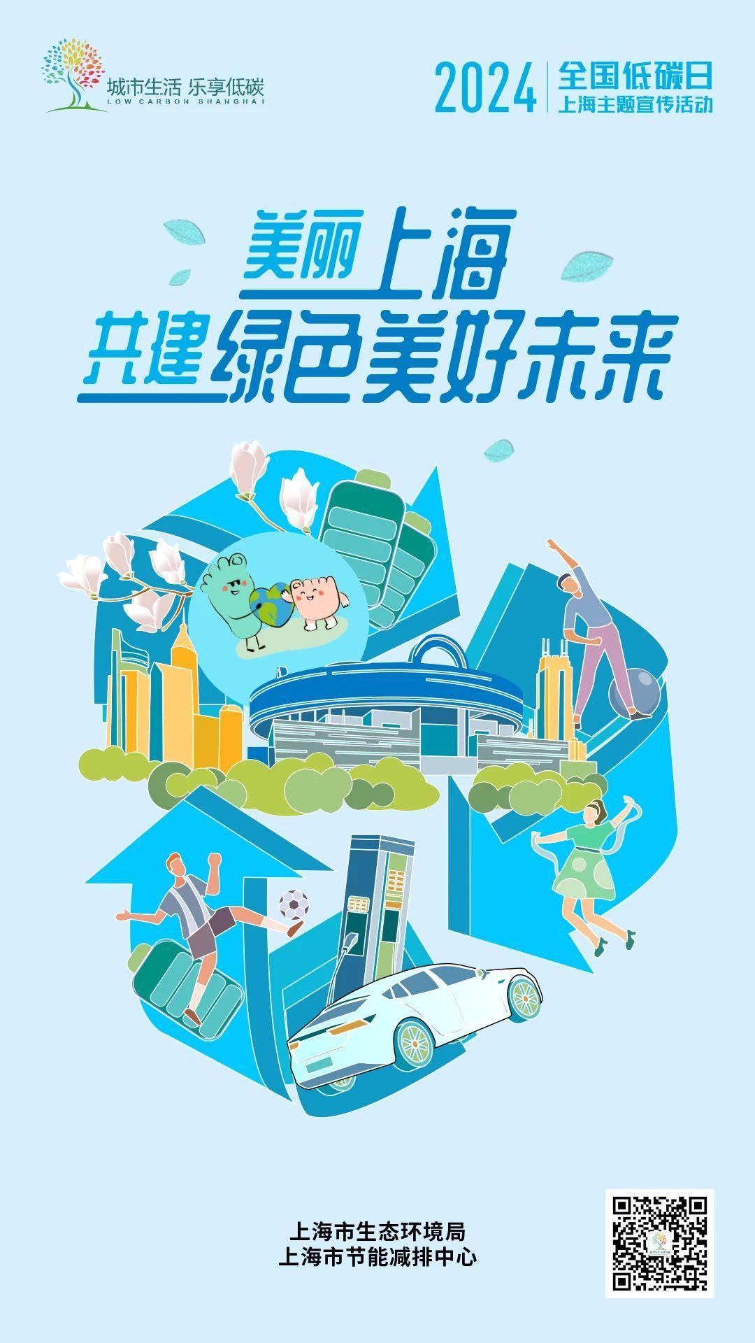 2024年全国低碳日上海主题宣传活动海报发布