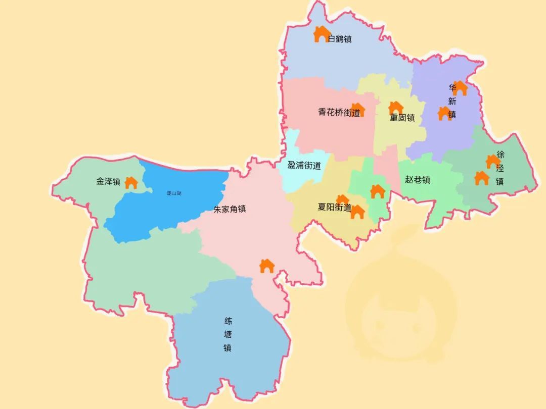 这里有一份青浦区特色日间照护中心地图,请查收!