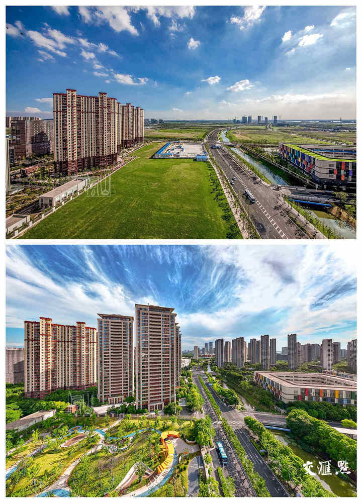 看!17年间南京河西新城长高,变绿,更美