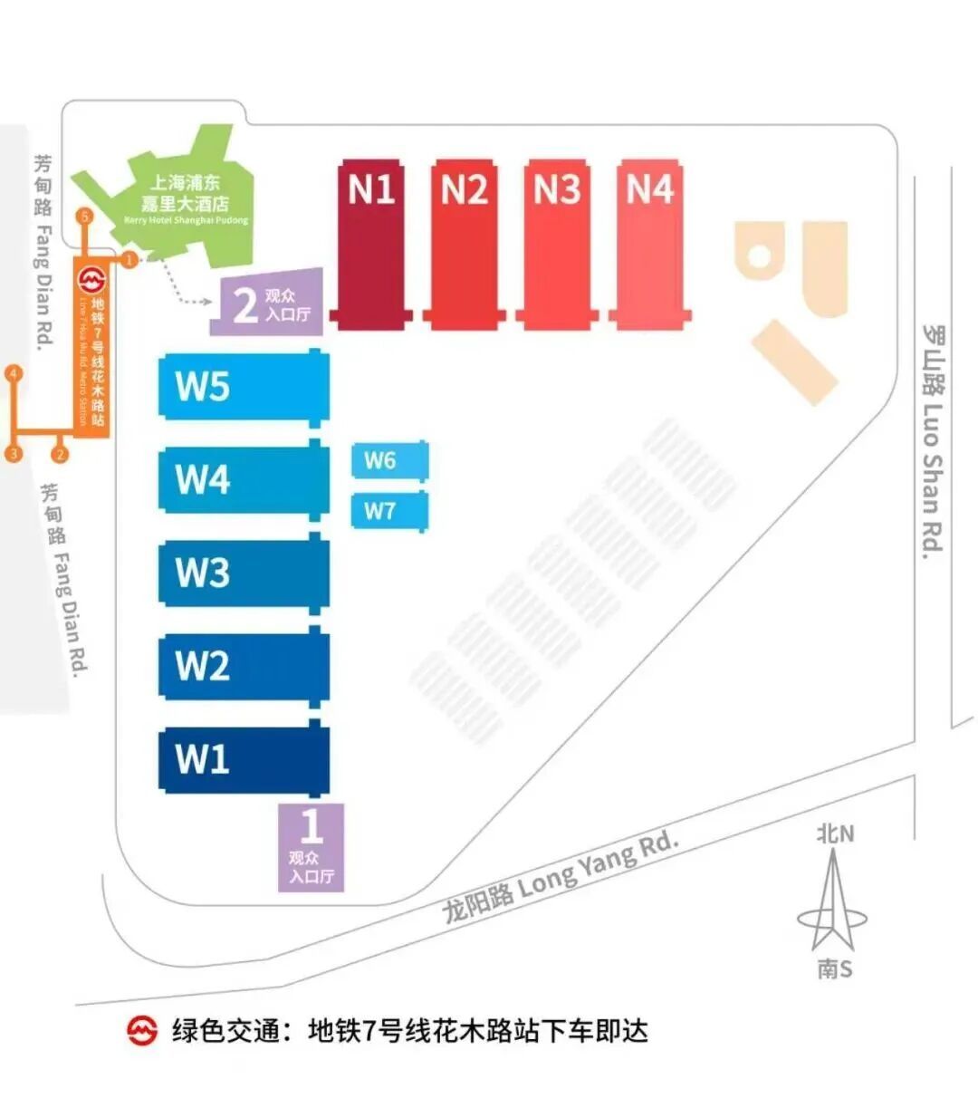 上海海事展展馆平面图